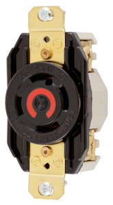 Hubbell Wiring Locking Single Receptacles 30 A 480 V 3P4W L16-30R Twist-Lock®