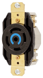 Hubbell Wiring Locking Single Receptacles 30 A 120/208 V 4P5W L21-30R Twist-Lock®