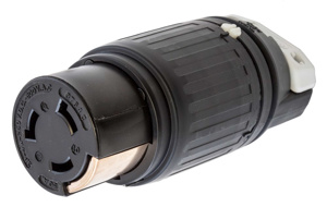 Hubbell Wiring Straight Locking Connectors 50 A 250 VDC/600 VAC 3P4W Non-NEMA Insulated Twist-Lock® Insulgrip® Dry Location