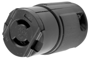 Hubbell Wiring Straight Midget Locking Connectors 15 A 125 V 2P2W ML-1R Insulated Twist-Lock® Valise® Dry Location