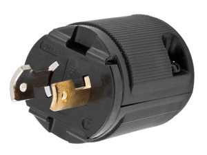 Hubbell Wiring Straight Midget Locking Plugs 15 A 125 V 2P2W ML-1P Insulated Twist-Lock® Valise® Dry Location