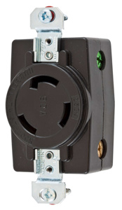 Hubbell Wiring Locking Single Receptacles 30 A 125/250 V 3P3W Non-NEMA Twist-Lock®