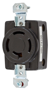 Hubbell Wiring Locking Single Receptacles 20 A 120/208 V 4P4W Non-NEMA Twist-Lock®