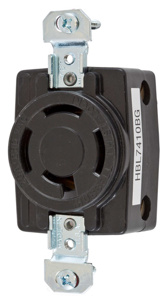 Hubbell Wiring Locking Single Receptacles 20 A 250 V 3P4W Non-NEMA Twist-Lock®