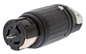 Hubbell Wiring Straight Locking Connectors 50 A 125/250 V 3P4W Non-NEMA Insulated Twist-Lock® Insulgrip® Dry Location