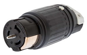 Hubbell Wiring Straight Locking Connectors 50 A 480 V 3P4W Non-NEMA Insulated Twist-Lock® Insulgrip® Dry Location