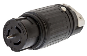 Hubbell Wiring Straight Locking Connectors 50 A 250 V 2P3W Non-NEMA Insulated Twist-Lock® Insulgrip® Dry Location