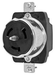 Hubbell Wiring Locking Single Receptacles 50 A 480 V 3P4W Non-NEMA Twist-Lock® CS