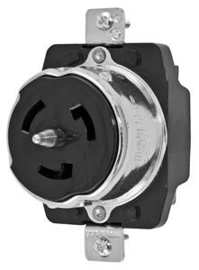 Hubbell Wiring Locking Single Receptacles 50 A 250 V 3P4W Non-NEMA Twist-Lock® CS