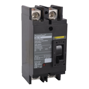Square D Powerpact™ QBL Series Cable-in/Cable-out Molded Case Industrial Circuit Breakers 2 Pole 240 VAC 200 A