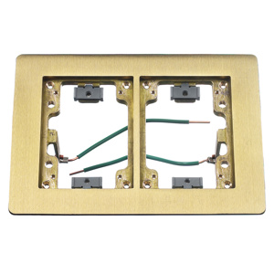 Hubbell Wiring S / SA / SB Carpet Flanges Brass