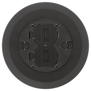 Hubbell Wiring Round Multi-service Flush Cover Assemblies