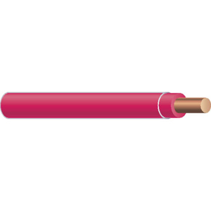 Generic Brand Solid Copper <em class="search-results-highlight">THHN</em> Jacketed Wire 10 AWG 500 ft Carton Pink
