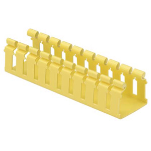 Panduit FiberRunner® Type H Hinged Wide Slot Wire Duct 2 in x 2 in x 6 ft Yellow Cover Not Included