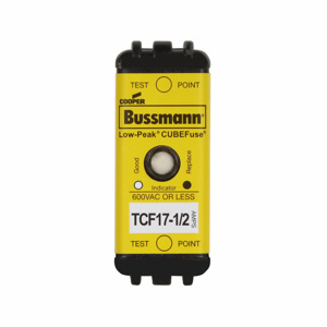 Eaton Bussmann TCF Low-Peak CUBEFuse Series Indicating Time Delay Class CF Fuses