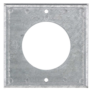 Hubbell Wiring Twist-Lock® Series Locking Device Covers 1 Single Receptacle Steel