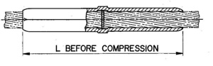 AFL JC Quick Compress® Jumper Connectors 300 kcmil (Str), 336.4 kcmil (Str), 355.1 kcmil, 394.5 kcmil, 397.5 kcmil (Str), 419.6 kcmil Aluminum