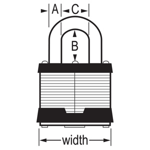 Master Lock Commercial Grade Laminated Padlocks Steel