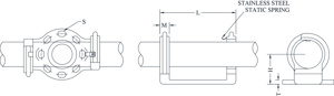 Sefcor ASWH Series Bus Supports 9.25 in Aluminum