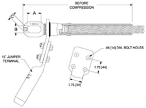 Hubbell Power Uni-Grip Vertical Eye Single-tongue All Aluminum AAC Conductors Aluminum, Steel