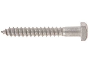Hubbell Power Steel Square Head Lag Screws 1/4 in 3 in Gimlet Hot-dip Galvanized