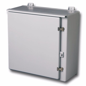 Robroy Stahlin Wall Mount Hinged Weatherproof Junction Boxes 30 x 24 x 1 in Without Knockouts Light Gray