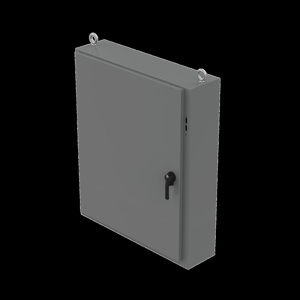 nVent HOFFMAN A26M1 Low Profile Wall Mount Single Door Hinged Latching N12 Disconnect Enclosures 60 x 40 x 18 in Concealed Hinge, One Door Steel NEMA 12