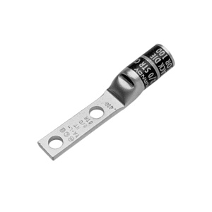 Burndy YA Series Standard Barrel Compression Lugs 3/8 in 2 Hole Pink 500 Cu