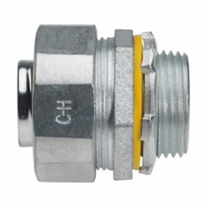 Eaton Crouse-Hinds LTB Liquidator™ Series Straight Liquidtight Connectors Insulated 3/4 in Compression x Threaded Malleable Iron