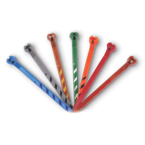ABB Cable Ties Locking 3.94 in Plenum Rated Blue 50 per Pack