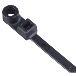 ABB Cable Ties Locking 7.65 in Plenum Rated Black 100 per Pack Weather-resistant