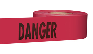 Milwaukee Barricade Tape Black on Red 3 in x 1000 ft Danger