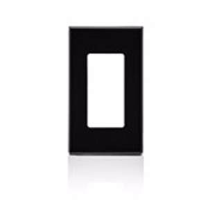 Leviton Standard Decorator Wallplates 1 Gang Black Polycarbonate Snap-on