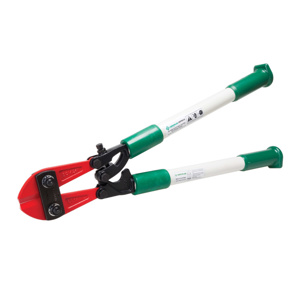 Emerson Greenlee HDFBC Heavy Duty Bolt Cutters 3/8 IN At RB85, 9/32 IN At RC40 3/8 inch, Brinell 165/Rockwell B85, 9/32 inch, Brinell 375/Rockwell C40 Fiberglass with Grips