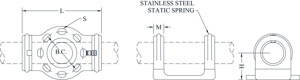 Sefcor WCTI Series Bus Supports 13.50 in