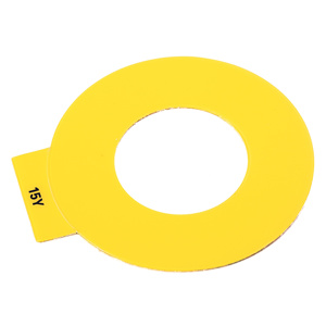 Rockwell Automation 800F Series Legend Plates 30.5 mm [Custom/Blank] Yellow