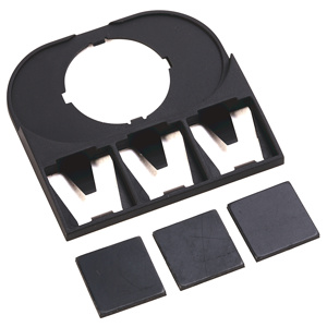Rockwell Automation 800F Series Legend Plates 22.5 mm [Custom/Blank] White Black