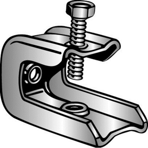 Minerallac Beam Clamps 1/2 in Beam Clamp Steel Zinc-plated