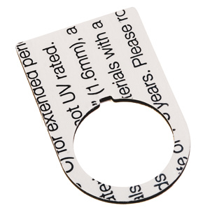 800F-35WE100 LGND PLT CUSTOM 30X50MM WHT