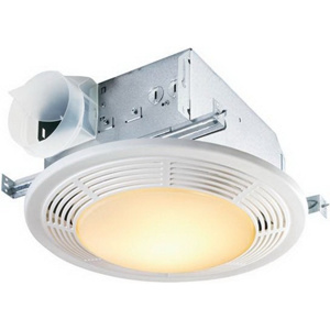 Broan-Nutone 8600 Series Ventilation/Light with Nightlight Combination Bath Exhaust Fan 100 CFM 3.5 sones