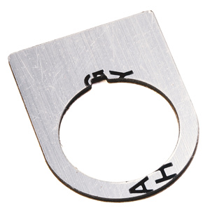 800F-34AE212 LEGEND PLATE STOP AL BLK