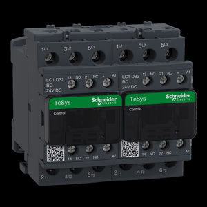 Square D LC2D TeSys Deca Series IEC Contactors 32 A 3 Pole 24 VDC
