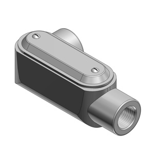 ABB Thomas & Betts Form 7 Type LL Conduit Bodies Gray Iron 1 in Cover, Gasket Included