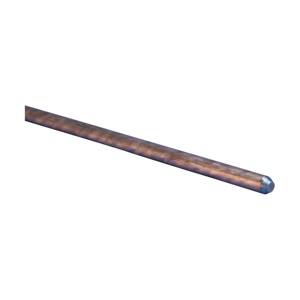 nVent ERICO Copper-bonded Ground Rods, Pointed 5/8 in 12 ft Copper Bonded Steel
