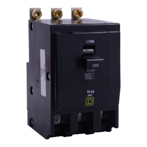 Square D QOB™ Series Molded Case Bolt-on Circuit Breakers 100 A 120/240 VAC 10 kAIC 3 Pole 3 Phase