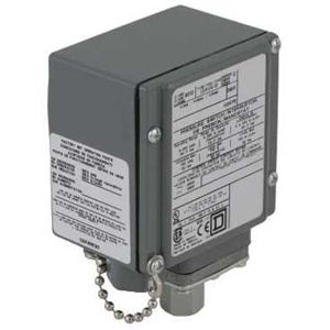 TES Electric 9012G NEMA Electromechanical Pressure Switches 75 psi NEMA 4/4X/13 SPDT (ISOLATED)