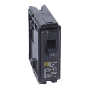 Square D Homeline™ HOM Series Molded Case Plug-in Circuit Breakers 1 Pole 120 VAC 15 A