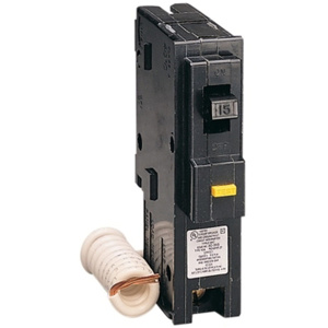 Square D Homeline™ HOM Series GFCI Molded Case Plug-in Circuit Breakers 1 Pole 120 VAC 15 A
