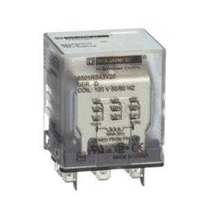 Square D 8501R Harmony™ Miniature Plug-in Ice Cube Relays 24 VDC Square Base 11 Blade 15 A 3PDT