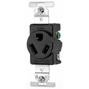Eaton Wiring Devices 834 Series Devices Single Receptacles 20 A 277 V 2P3W 7-20R Industrial Brown